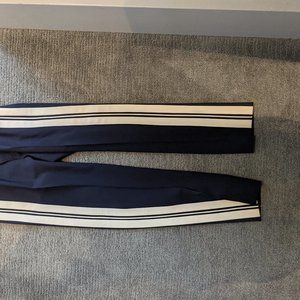 Vince Tropical Wool Triple Stripe Tuxedo cropped